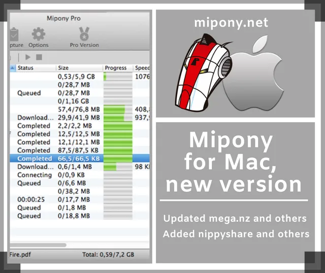 Mipony for Mac, new version