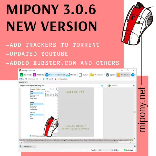 Mipony 3.0.6, new version