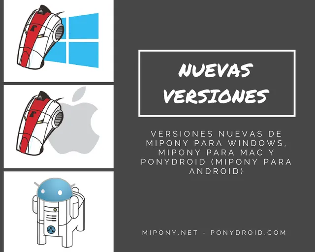 Nuevas versiones de Mipony