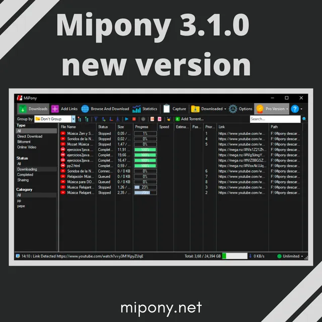 Mipony 3.1.0, new version