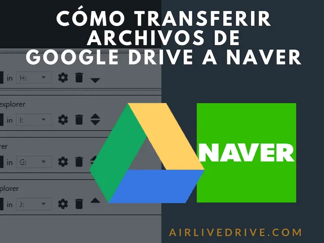 Cómo transferir archivos de Google Drive a Naver