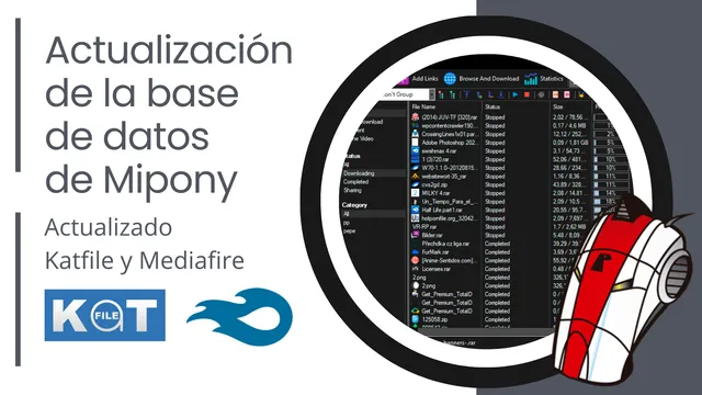 Actualización de la base de datos de Mipony