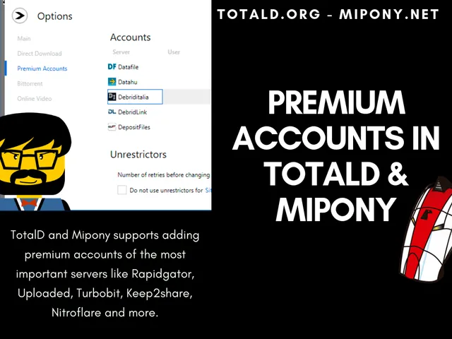 Premium accounts in TotalD & Mipony