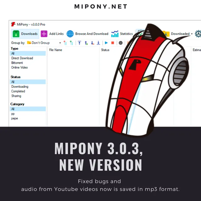 Mipony 3.0.3, new version