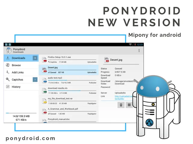 New version of Ponydroid, Mipony for Android