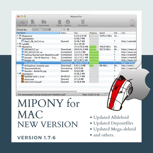 Mipony for Mac, new version