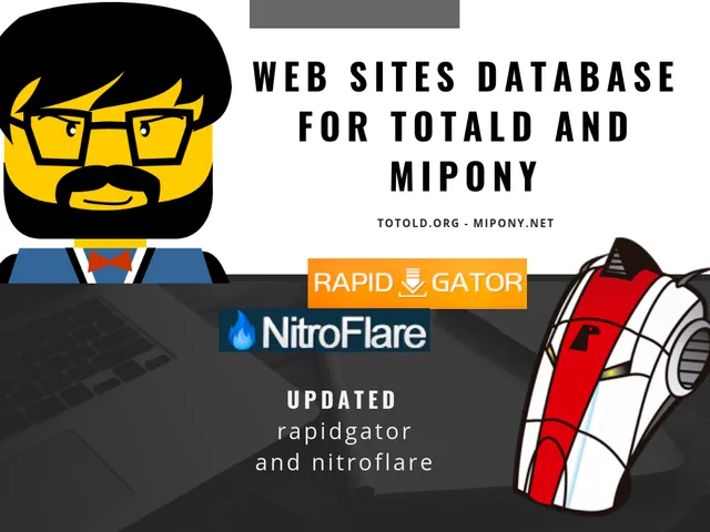 Web Sites Database updated for Mipony and TotalD