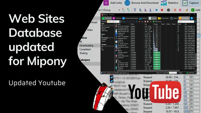 Web Sites Database updated for Mipony
