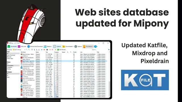 Web Sites Database updated for Mipony