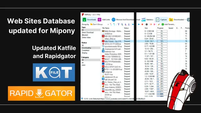 Web Sites Database updated for Mipony