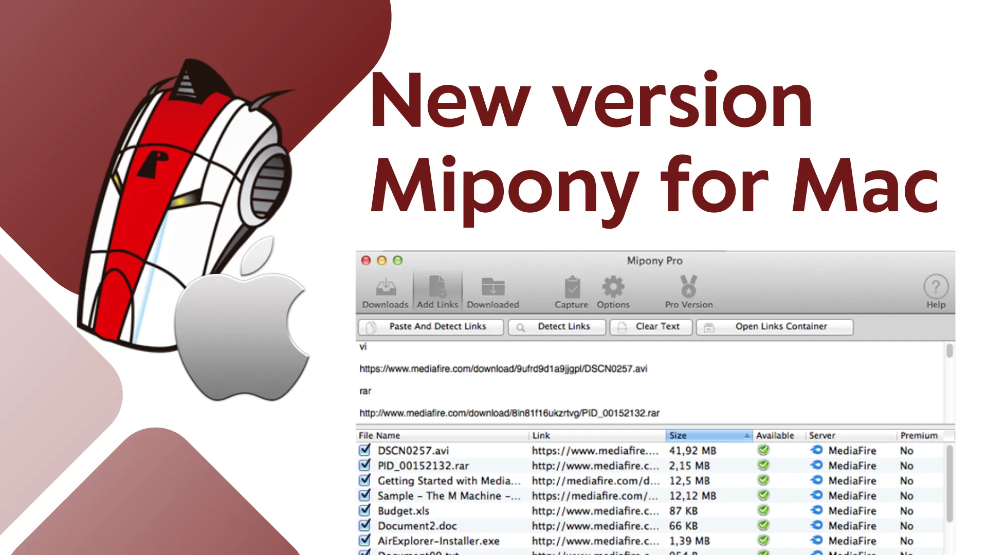 New version Mipony for Mac