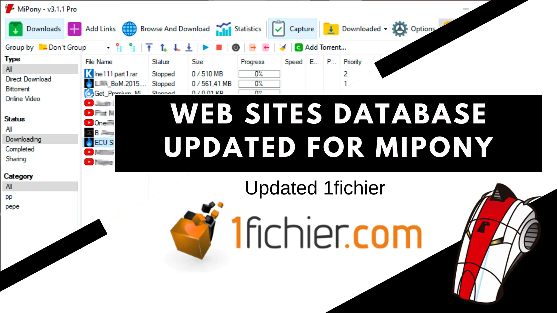 Web Sites Database updated for Mipony