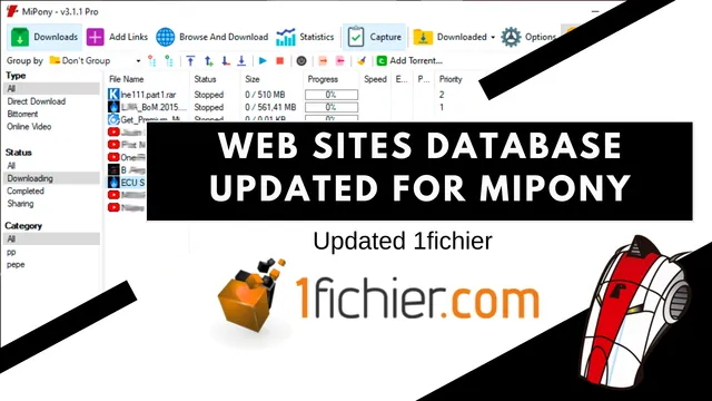 Web Sites Database updated for Mipony