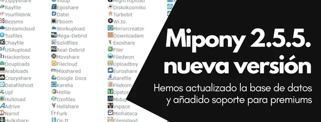 Mipony 2.5.5., nueva version