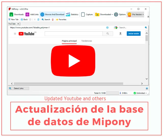 Actualización de la base de datos 181 de Mipony