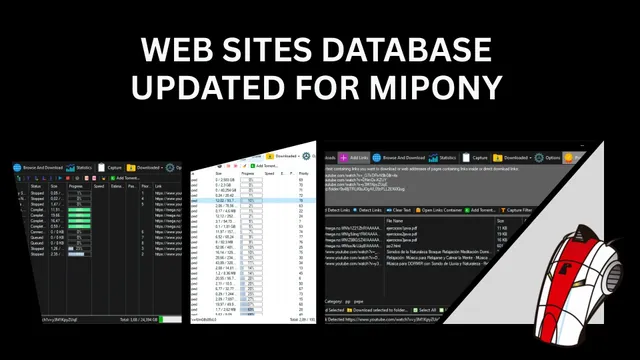 Web Sites Database updated for Mipony