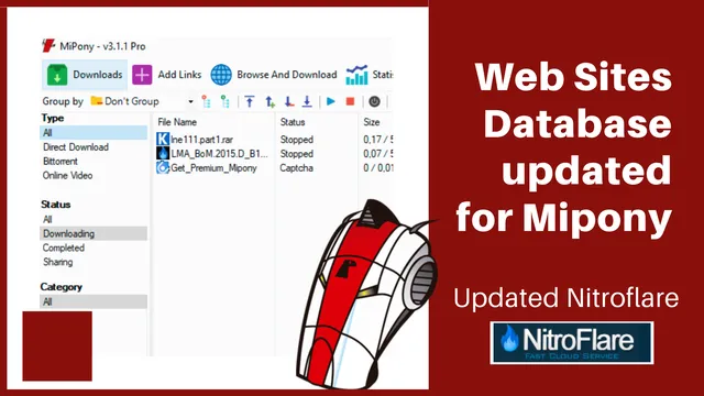 Web Sites Database updated for Mipony