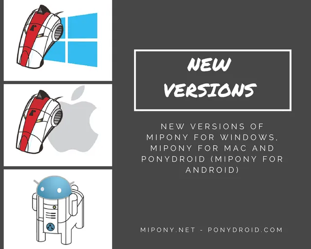 Mipony new versions