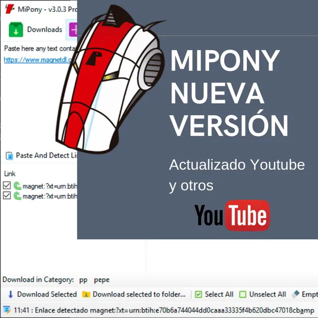 Mipony 3.0.5, nueva versión