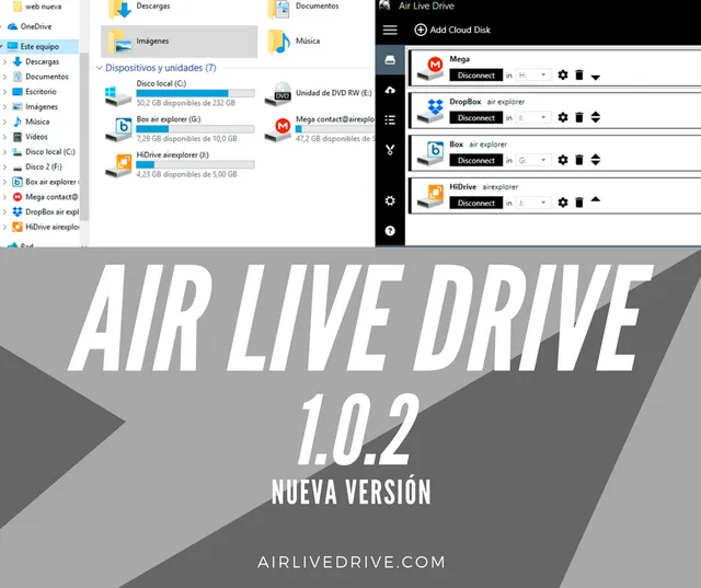 Air Live Drive 1.0.2, nueva versión