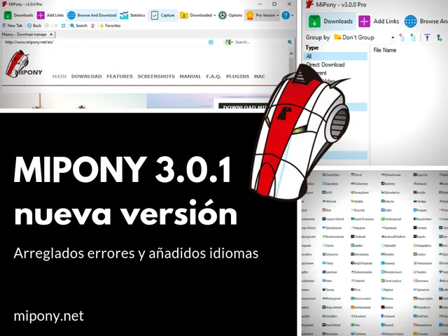 Mipony 3.0.1, nueva versión