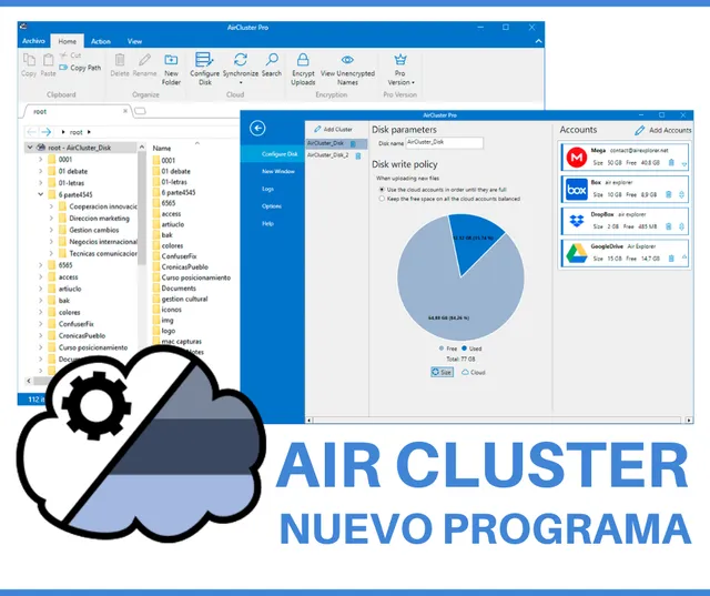 Air Cluster, primera versión