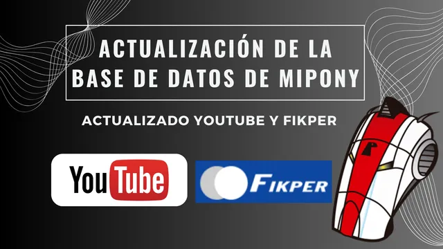 Actualización de la base de datos de Mipony