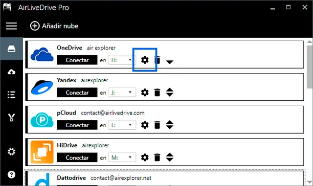 Personaliza los perfiles de cache en Air Live Drive y trabaja en tiempo real