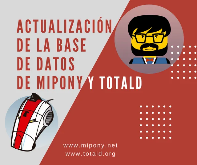 Actualización de la base de datos de Mipony DB164