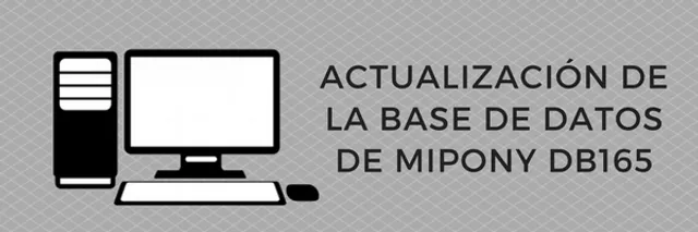 Actualización de la base de datos de Mipony DB165