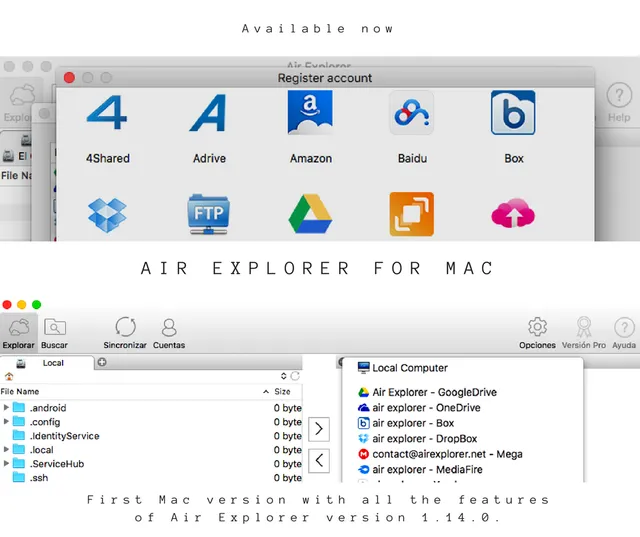 Available now Air Explorer for Mac