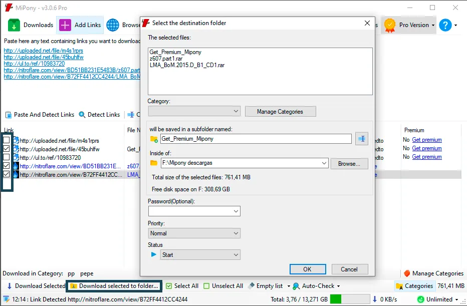 Add the torrent and confirm where you want to save it.
