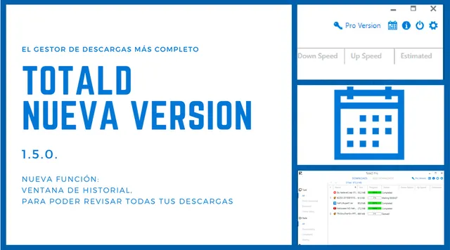 Nueva versión de TotalD, un gestor de descargas para todo