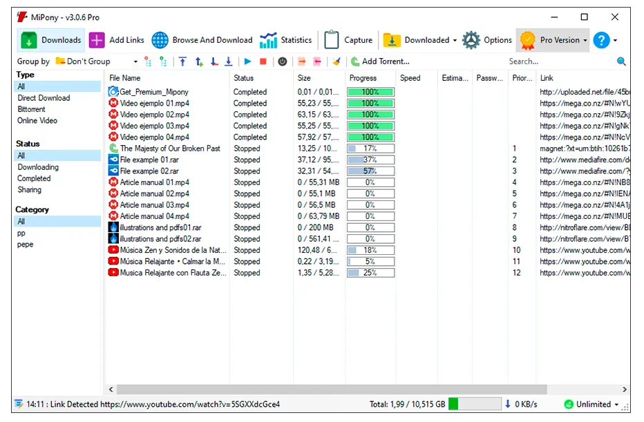 Mipony interface for Windows 2