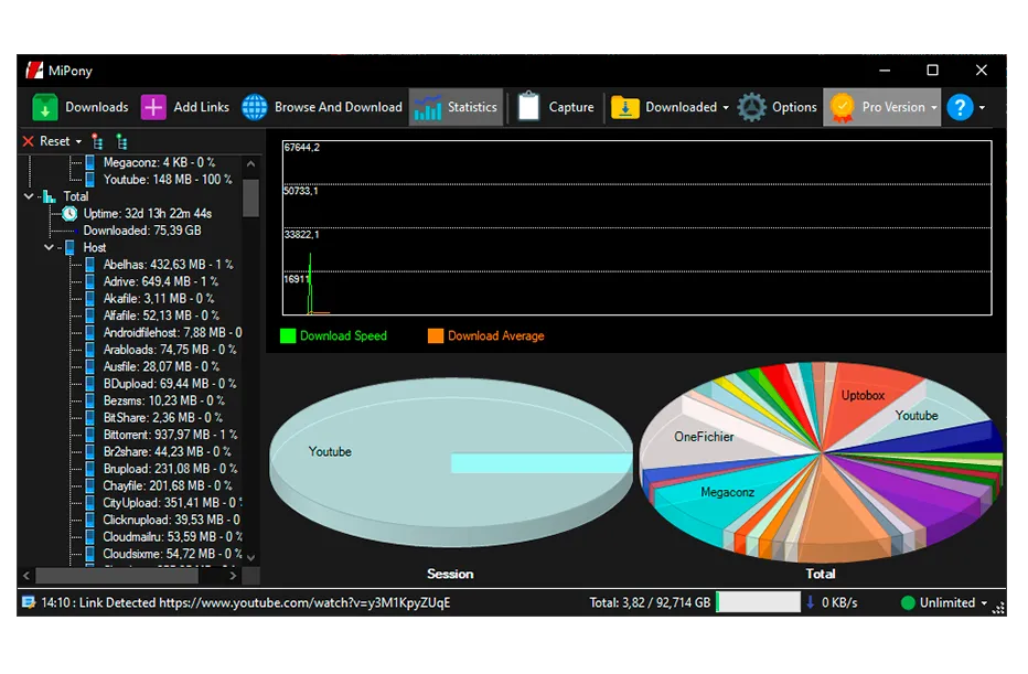 Mipony interface for Windows 10